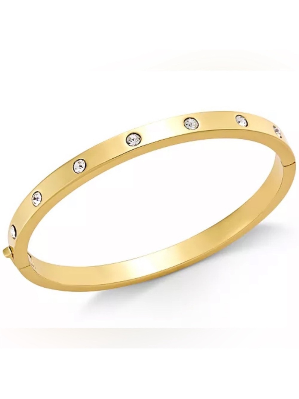 kate spade Gold Crystal-Stud Bangle Bracelet